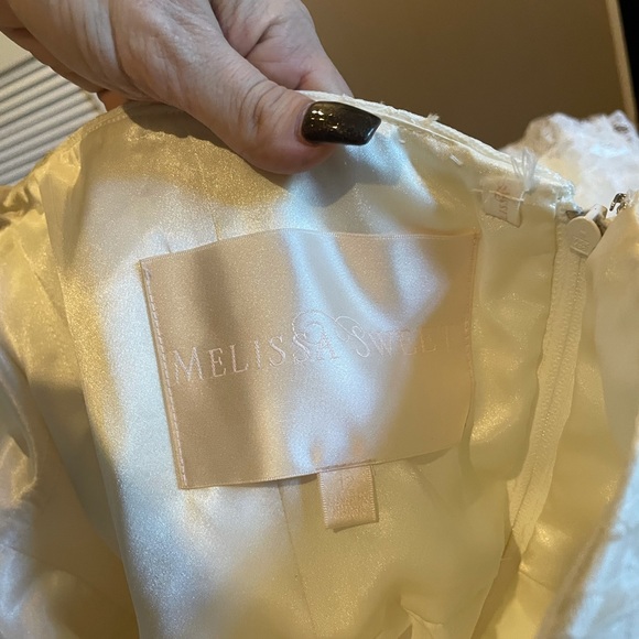 Beautiful Tea Length Melissa Sweet Wedding Dress - Picture 6 of 11